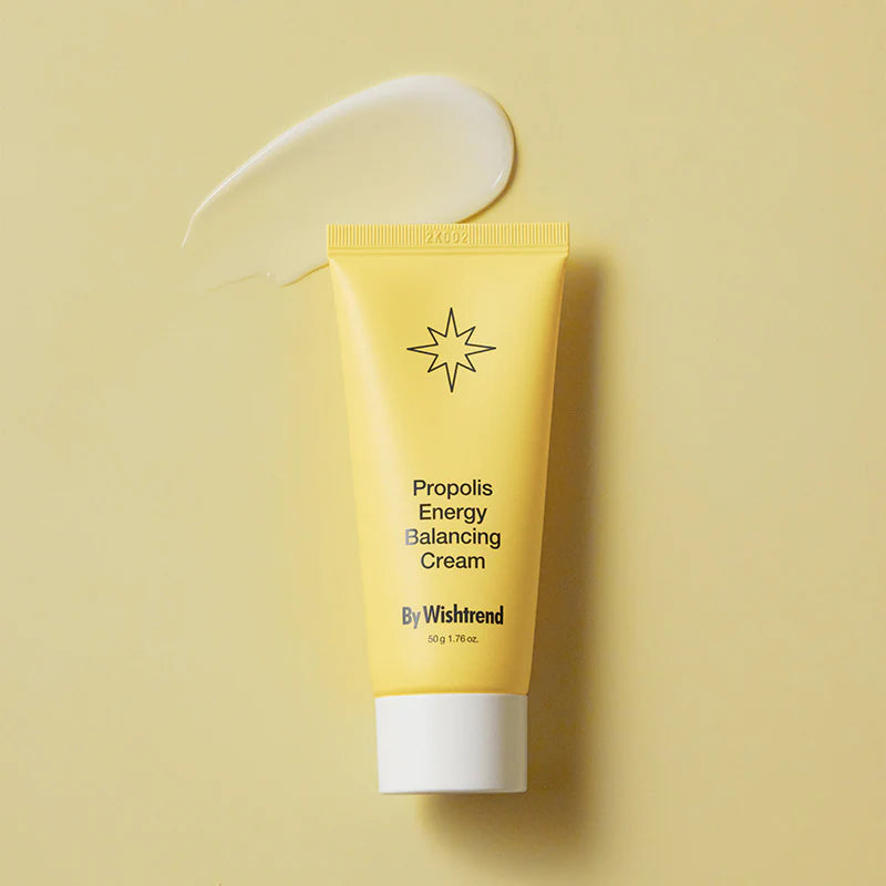 By Wishtrend Propolis Energy Balancing Cream 50g - Hydrating Moisturizer for Dry & Sensitive Skin - Perfect for Night Routine & Daily Skincare