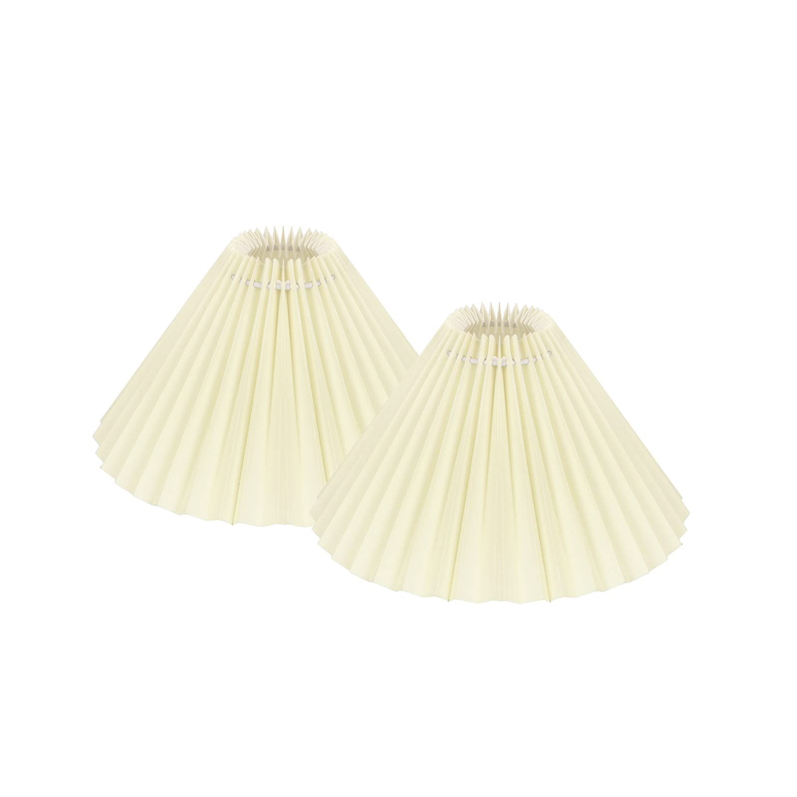 2-Pack Pleated Fabric Lamp Shades - 10.23