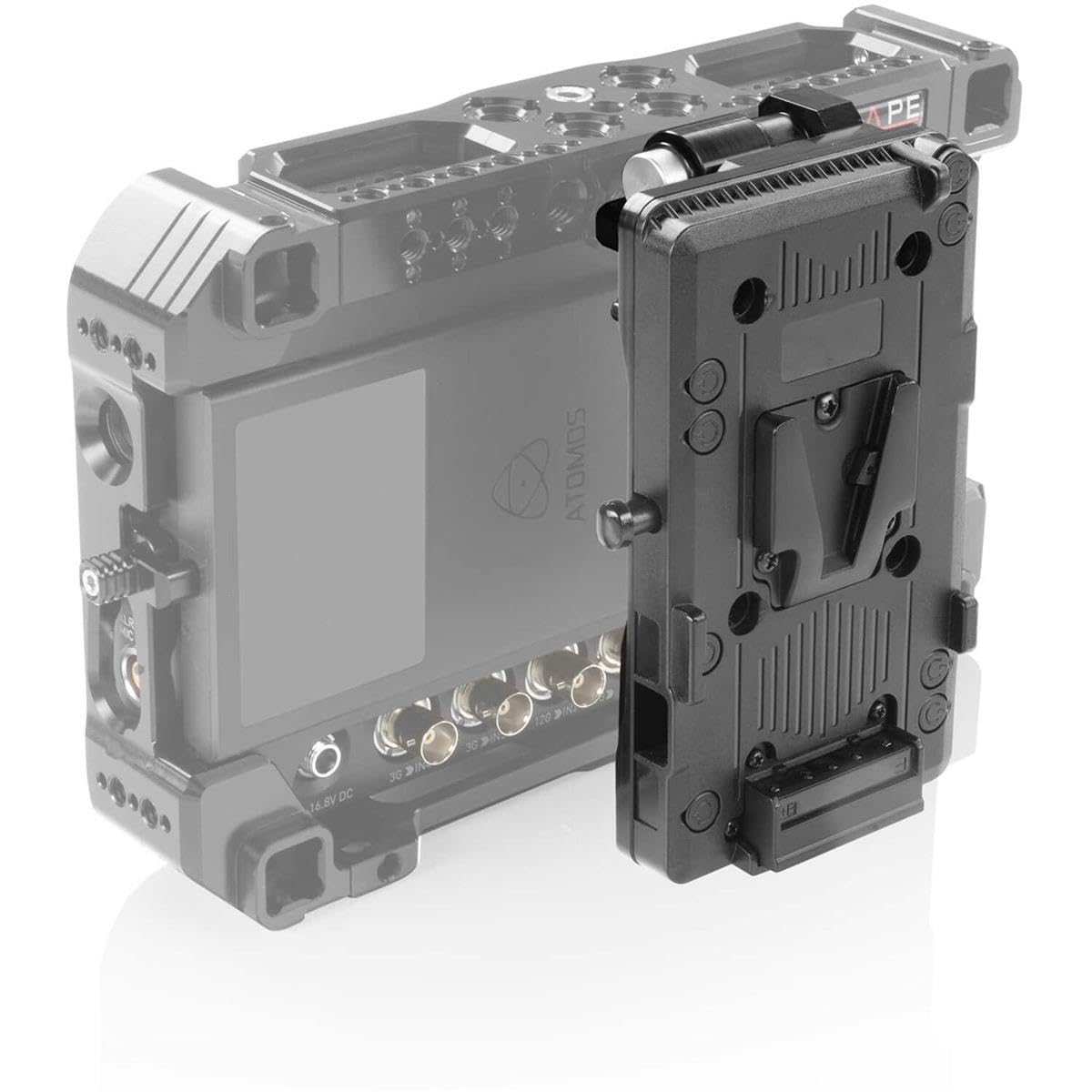 SHAPE V-Mount PIVOTING Battery Plate for Monitor CAGE - Universal Power Solution for DSLR Cameras, Video Monitors & LED Lights - Perfect for Film Production, Photography & On-Location Shooting