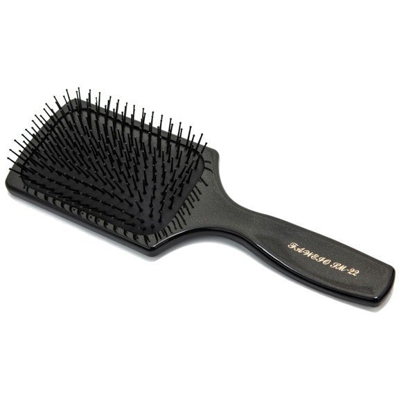 Black Paddle Brush for Hair Styling - Detangling & Smoothing Hair for Men & Women - Perfect for Home & Salon Use