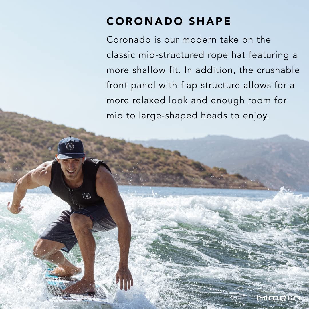 melin Coronado Brick Hydro Snapback Hat - Water-Resistant Baseball Cap for Men & Women | Perfect for Golf, Running, Workouts & Outdoor Activities