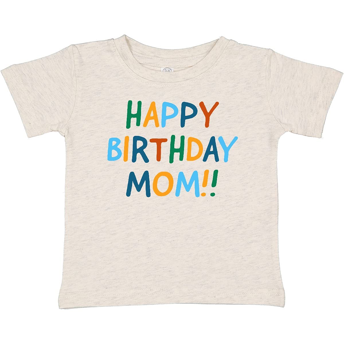 Inktastic Happy Birthday Mom Baby T-Shirt - Cute Cotton Toddler Tee for Birthday Celebrations & Family Photos