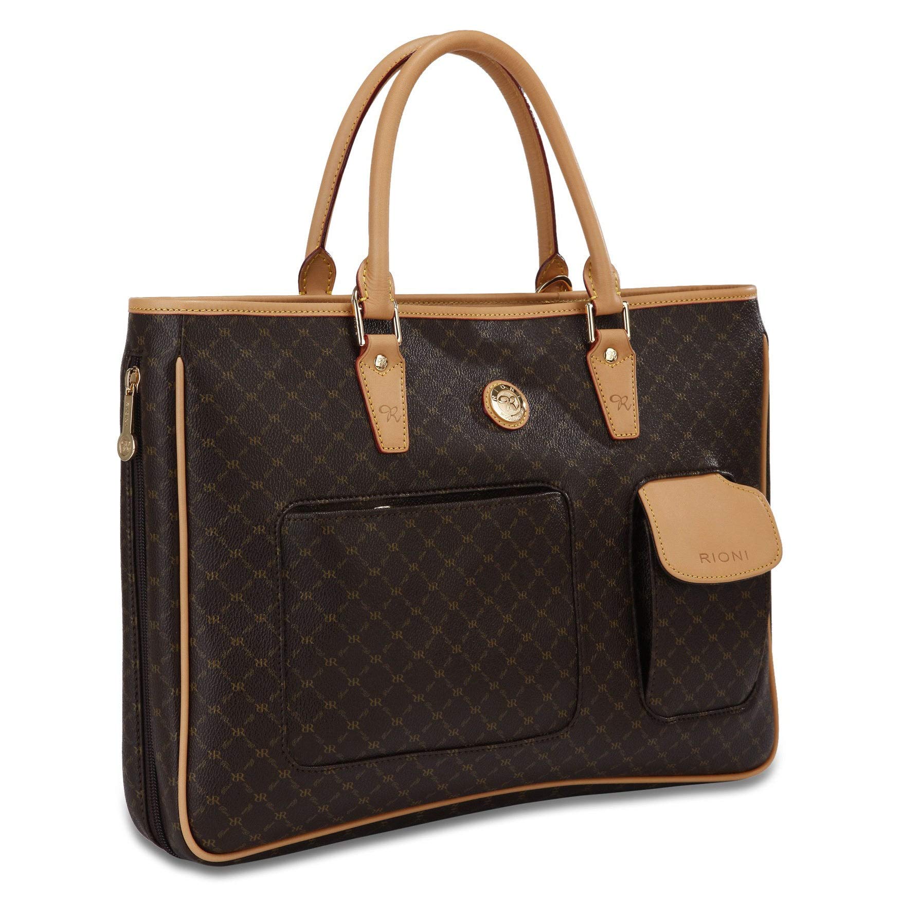 Rioni Signature Teacher's Handbag - Stylish & Durable Leather Tote for Women | Perfect for Work, School & Professional Meetings