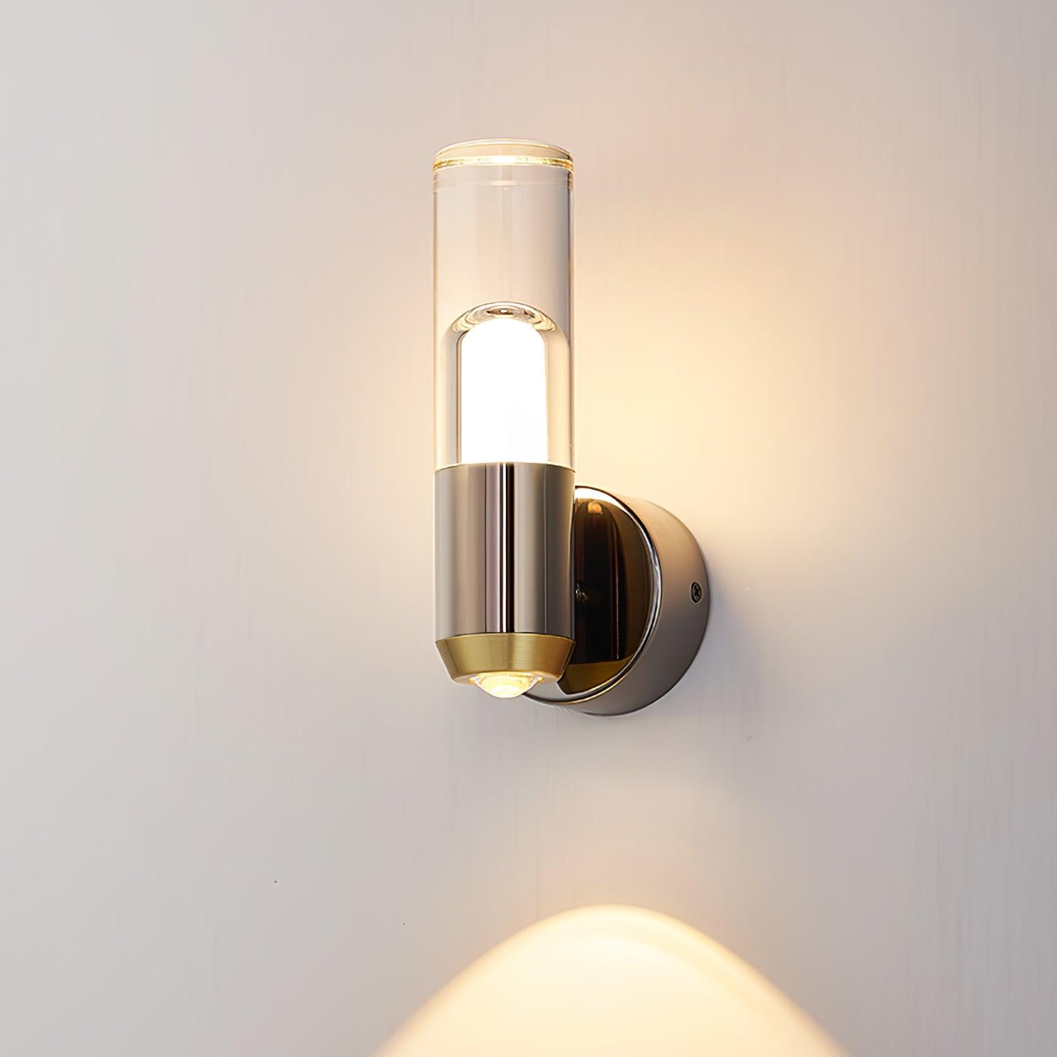 Modern Cylindrical Wall Light - Sleek Contemporary Design for Living Room, Bedroom, or Hallway Lighting - Indoor LED Sconce Fixture