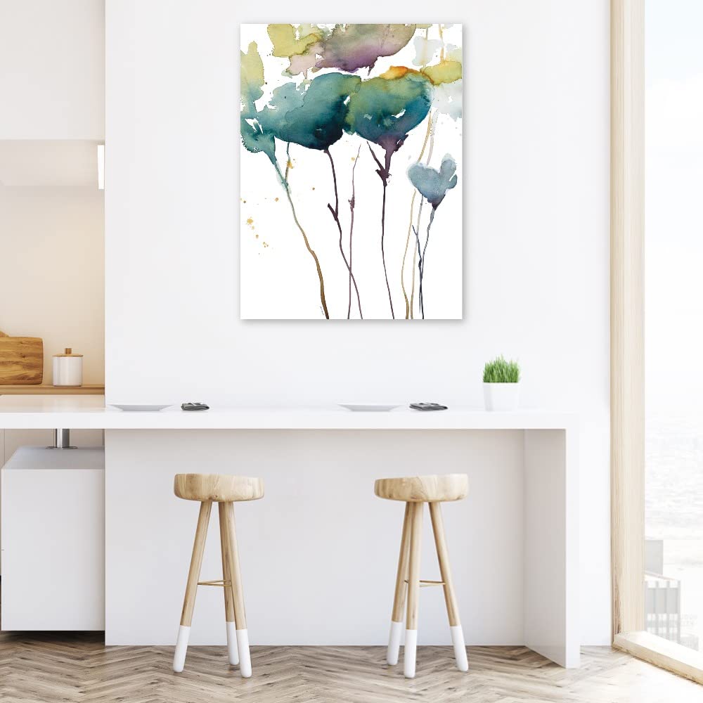 Lanie Loreth Wildflower Grace I Fine Art Canvas Print - 35x46 Inch Ready to Hang Wall Decor for Living Room, Bedroom, Office & More - Nature Inspired Floral Painting for Home & Commercial Spaces
