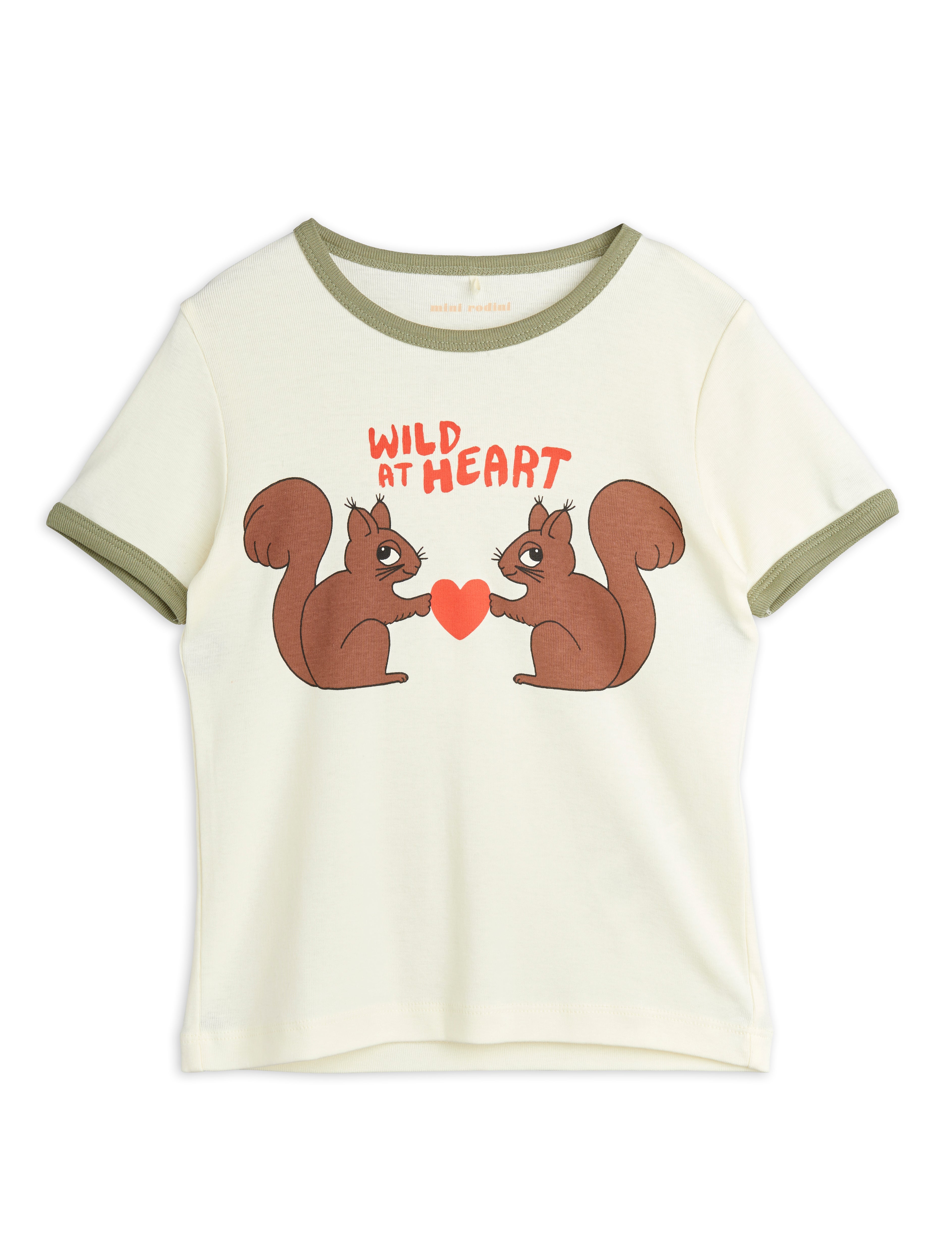 Mini Rodini Wild At Heart Short Sleeve Tee - Organic Cotton Kids T-Shirt with Animal Print | Perfect for Playdates, Preschool & Everyday Adventures