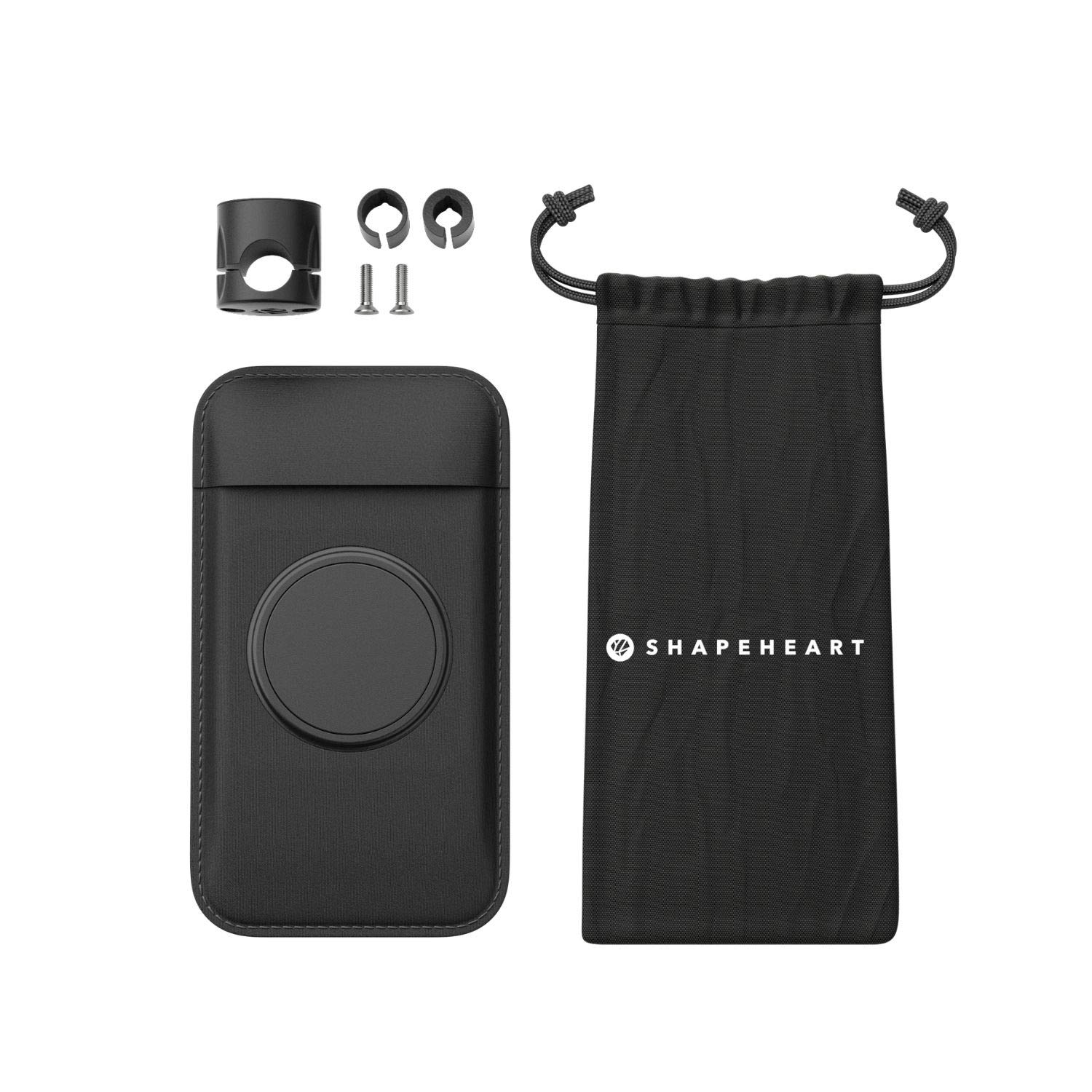 Shapeheart Pro Magnetic Motorcycle Phone Mount - Anti-Vibration Waterproof Smartphone Holder for Moped & Bike with 360° Rotation - Perfect for GPS Navigation & Adventure Riding
