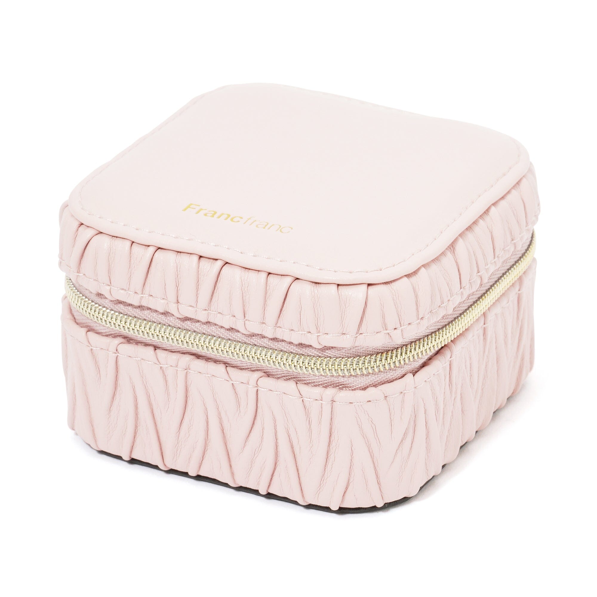 Elegant Pink Embossed Travel Jewelry Box - Compact Organizer for Necklaces, Rings & Earrings - Perfect for Vacation, Bridal Shower & Gift Giving