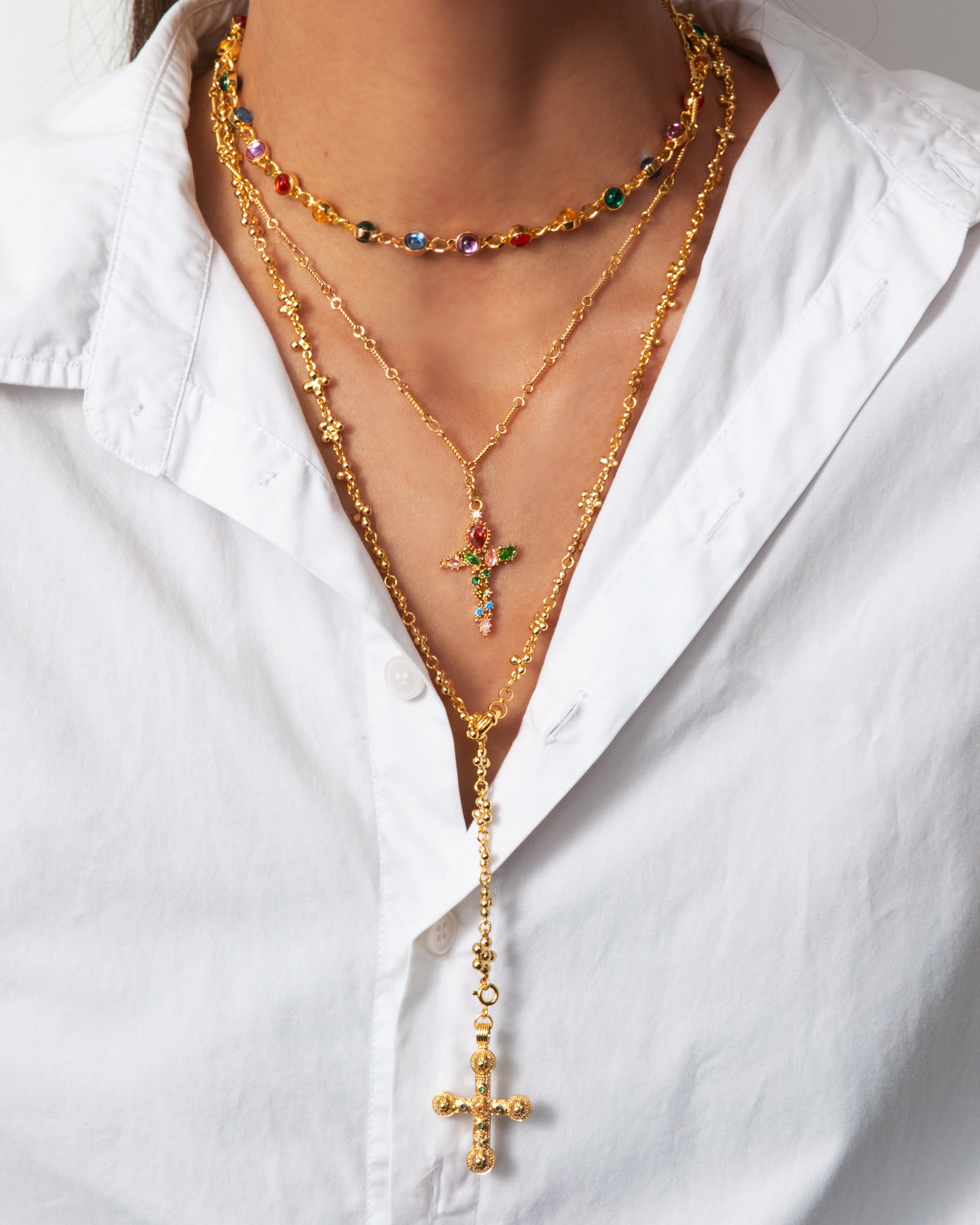Infinity Rainbow Necklace Set for Women - Dainty Gold Plated Stainless Steel Jewelry Gift for Her - Perfect for Valentine's Day, Anniversary & Everyday Wear