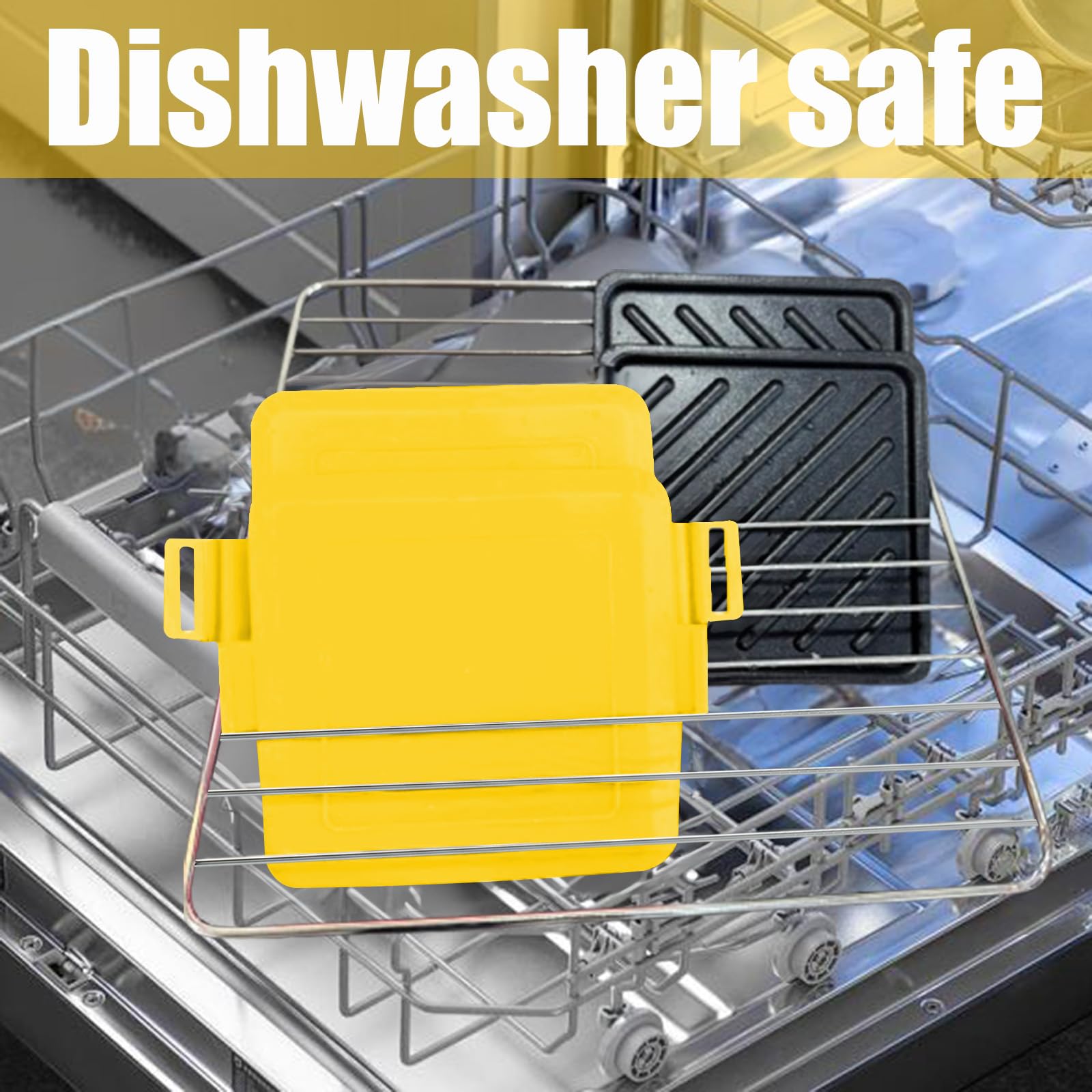 Microwave Toastie Maker - Adjustable Silicone Straps Sandwich Maker for Quick & Easy Meals - No Electricity Needed - Wireless & Time Saving - Perfect for Breakfast, Lunch & Snacks (Yellow)