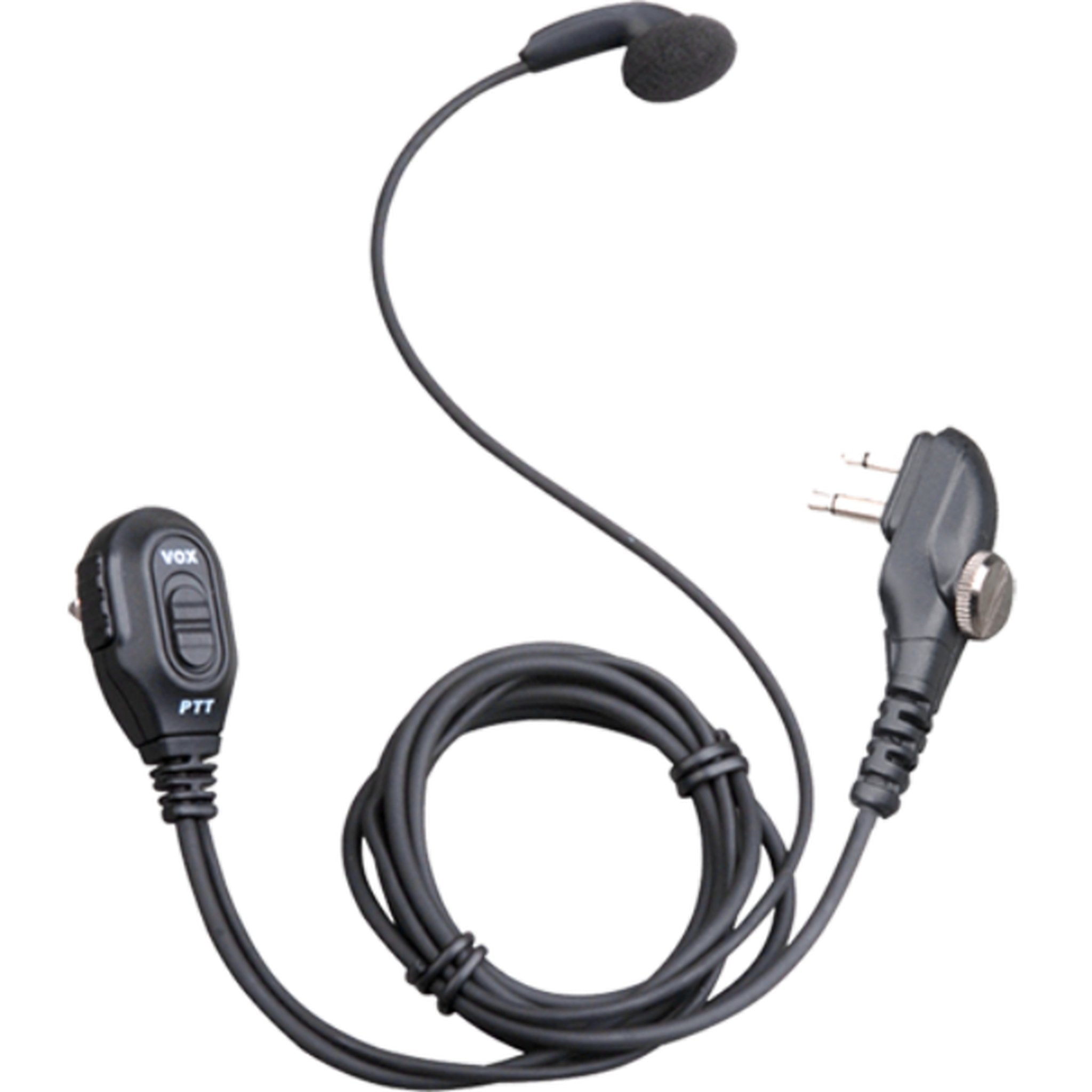 Hytera ESM12 Wireless Earbuds with Push-to-Talk Mic & VOX Switch - Noise Cancelling Headset for Construction, Security & Outdoor Activities