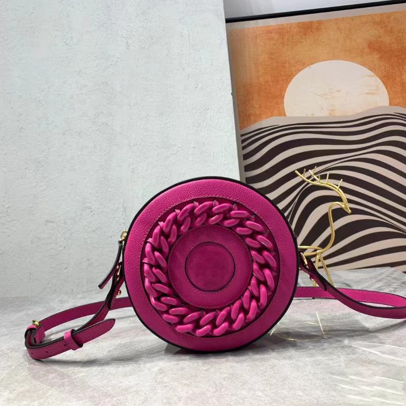 Stylish Round Crossbody Bag for Women - Trendy Vegan Leather Handbag for Daily Use, Work, and Travel | Perfect for Outfits, Shopping & Casual Outings