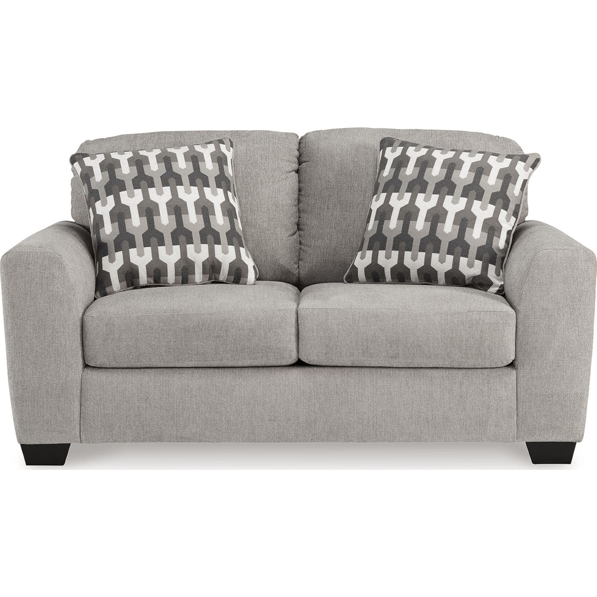 Avenal Park Loveseat - Soft Flannel Upholstered 2-Seater Sofa for Living Room, Bedroom & Small Spaces - Cozy Comfort for Relaxing, Reading & Movie Nights