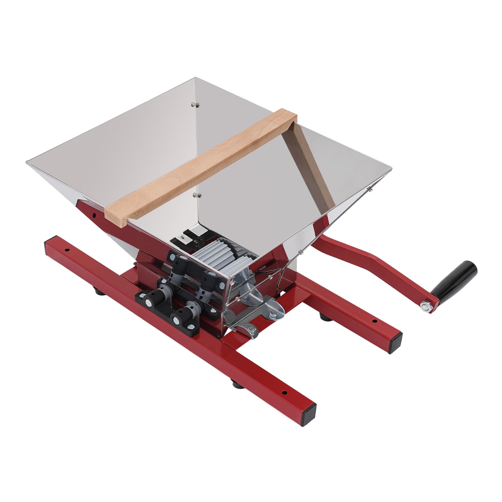 Premium 7L/1.8Gal Heavy Duty Fruit Wine Crusher Press - Manual Apple Grape Berries Juice Maker for Cider & Wine Making | Perfect for Home Brewing, Harvest Season & DIY Beverages