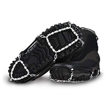 KAKO ICE TREKKERS DIAMOND GRIP - Anti-Slip Ice Cleats for Winter Walking - Traction Crampons for Shoes & Boots on Snow & Ice - Perfect for Hiking, Running, and Daily Commute in Cold Weather