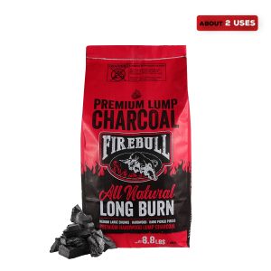 Firebull Premium Lump Charcoal - 17.6 Lb Bag for Grilling, Smoking & BBQ | All-Natural Hardwood Charcoal for Outdoor Cooking