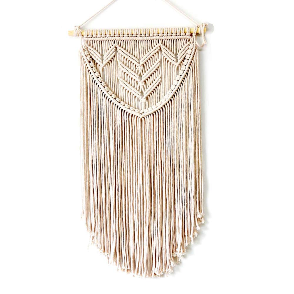 LSHCX Macrame Wall Hanging - Handwoven Boho Tapestry for Home Decor, 19.6