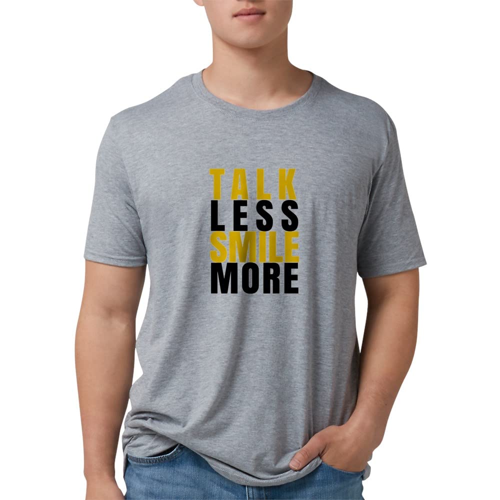 Talk Less Smile More Tri-Blend T-Shirt | Soft Vintage Style Tee for Women & Men | Perfect for Casual Wear, Gifts & Positive Vibes