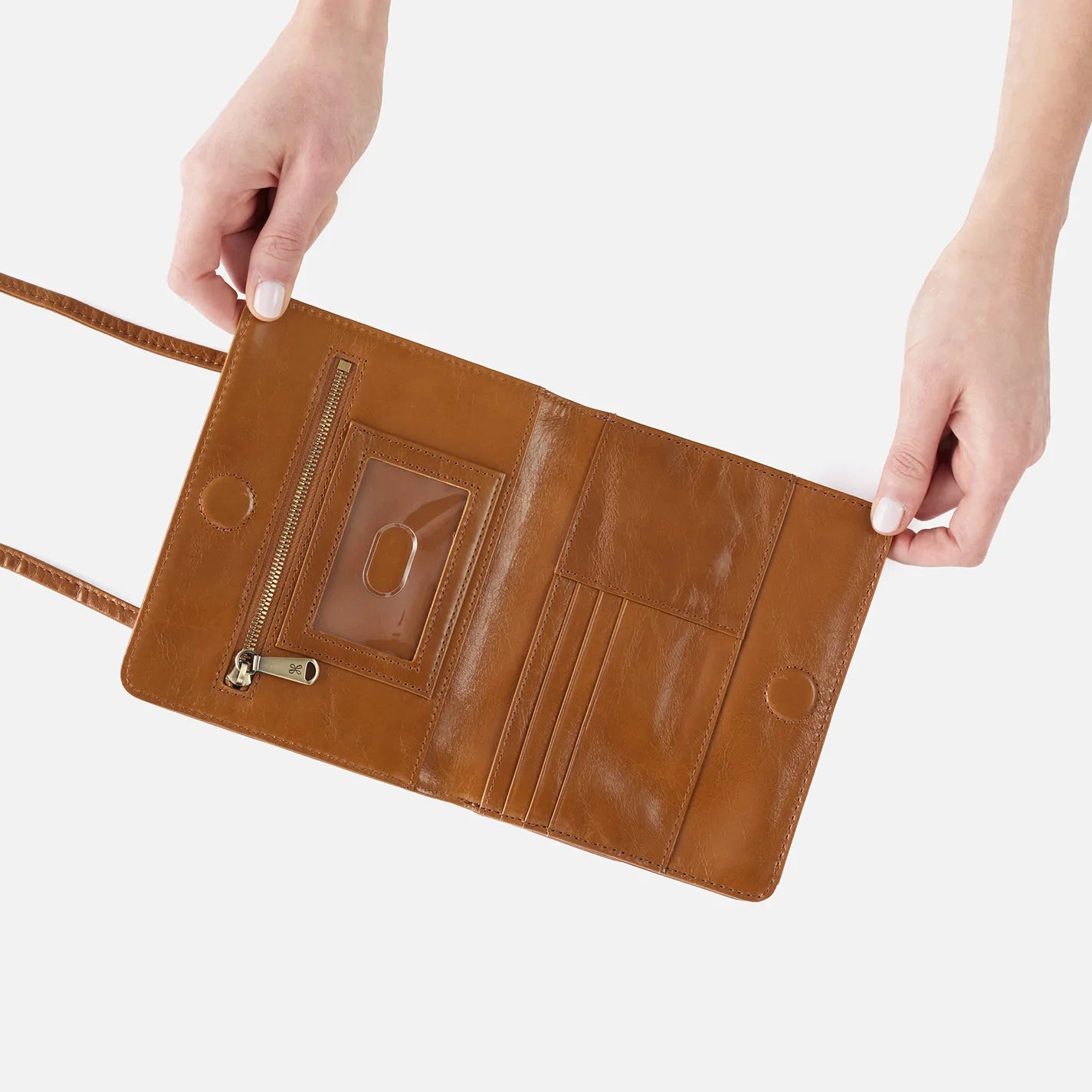 JILL Genuine Leather Crossbody Wallet for Women - Stylish and Compact Purse for Everyday Use, Travel, and Shopping