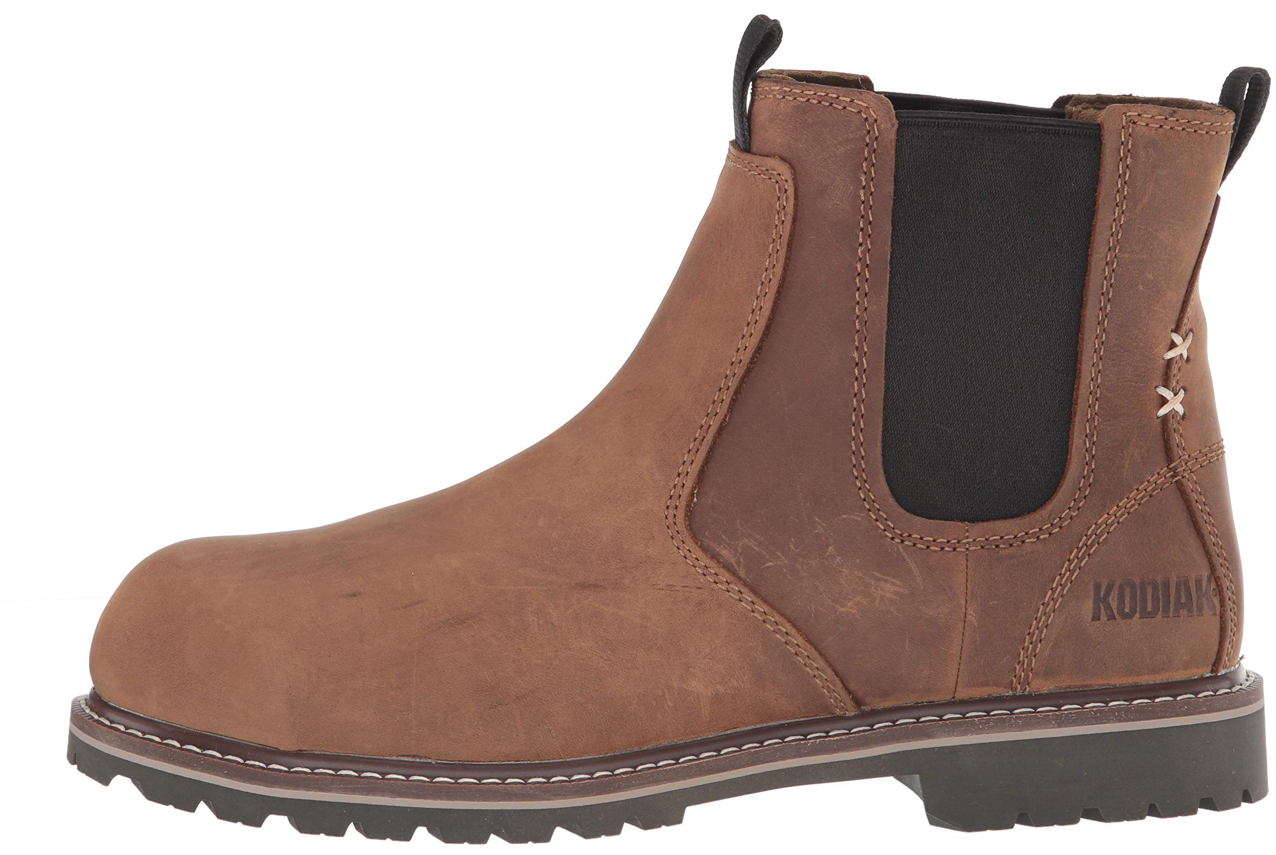 Kodiak Women's Bralorne Composite Toe Waterproof Chelsea Work Boots - Slip Resistant Safety Shoes for Construction, Warehouse & Outdoor Jobs