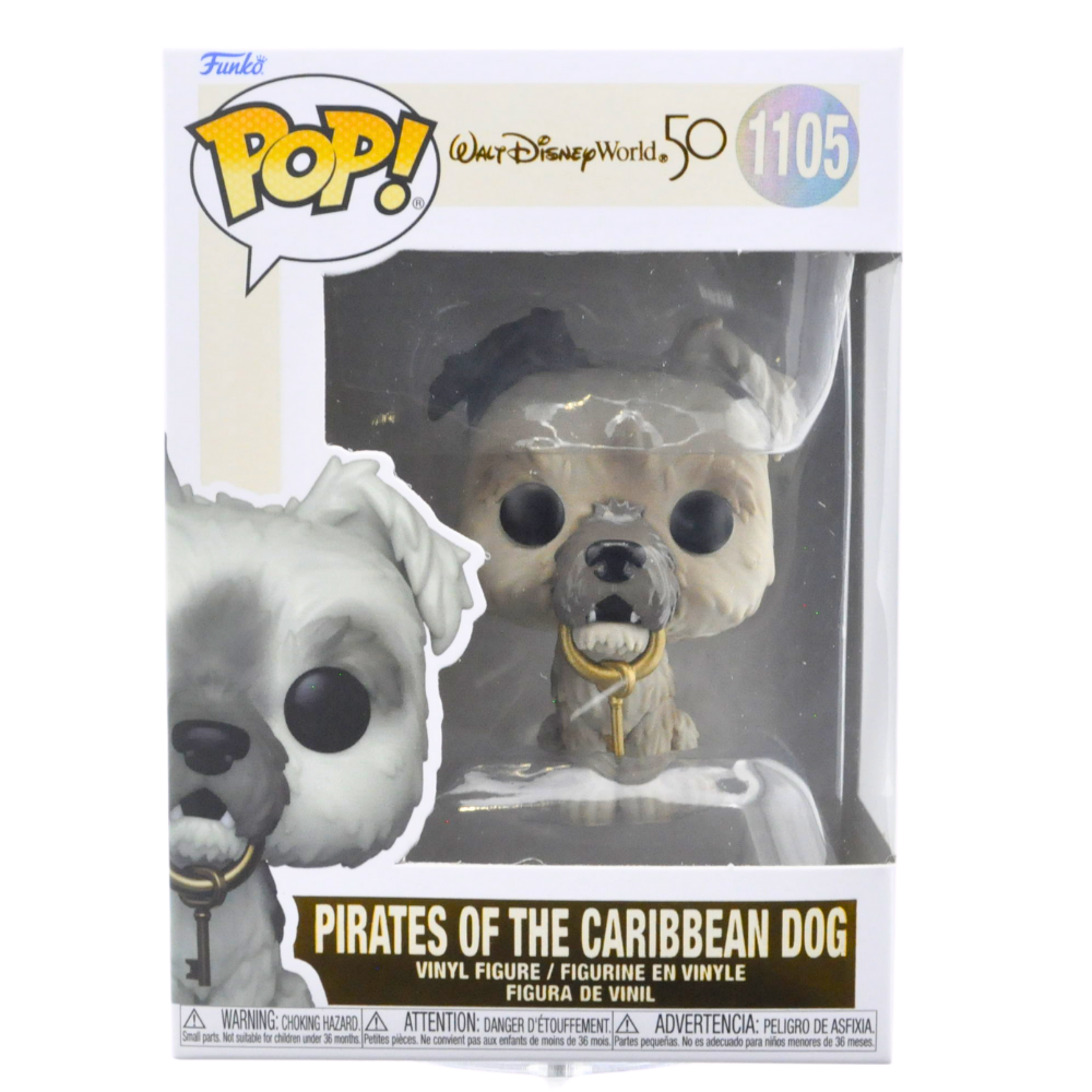 Funko Pop! Pirates of the Caribbean Dog Vinyl Figure - Walt Disney World 50th Anniversary Exclusive Collectible #1105 - Perfect for Disney Fans and Pop Culture Collectors