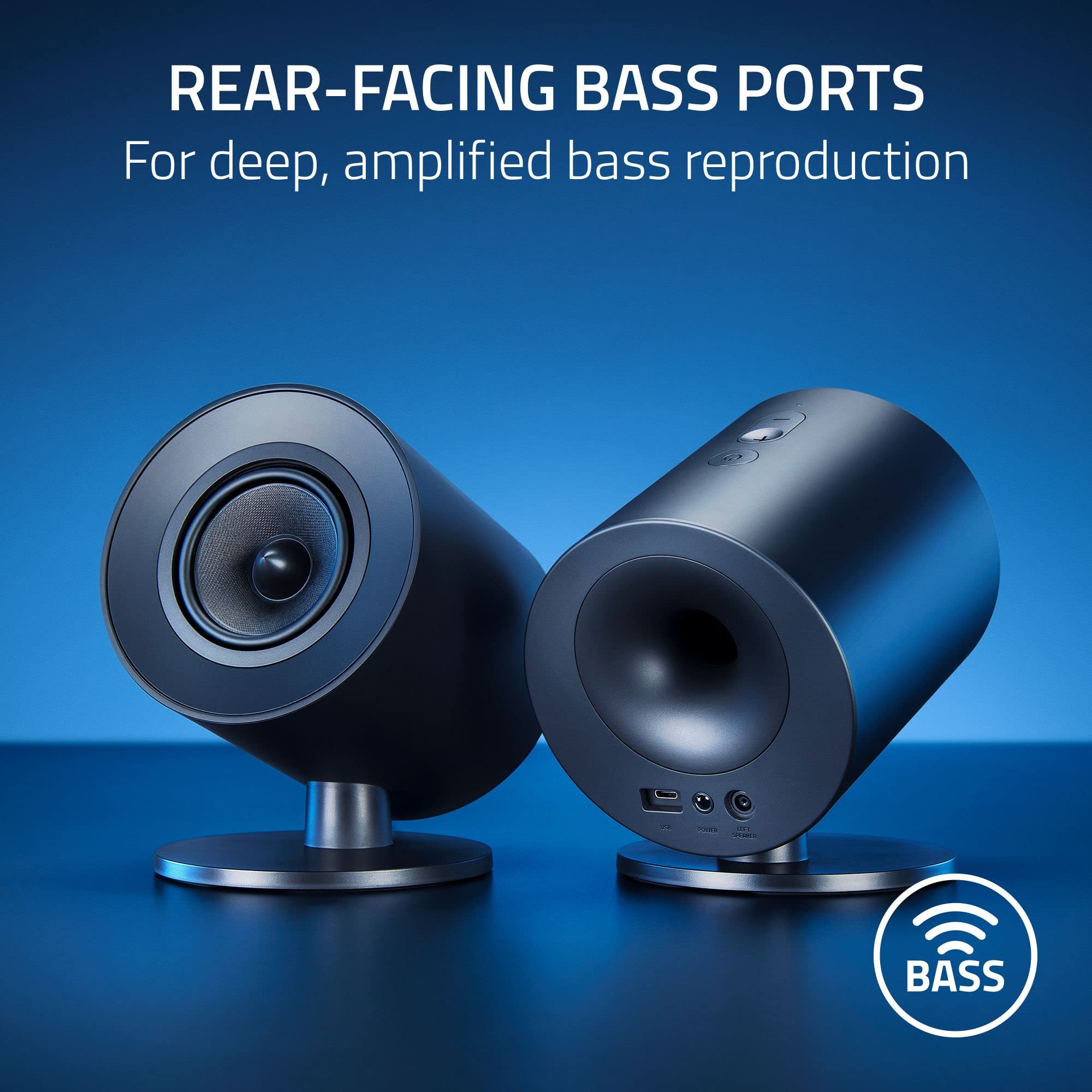 Razer Nommo V2 X THX Spatial Audio 2.0 PC Gaming Speakers - 3