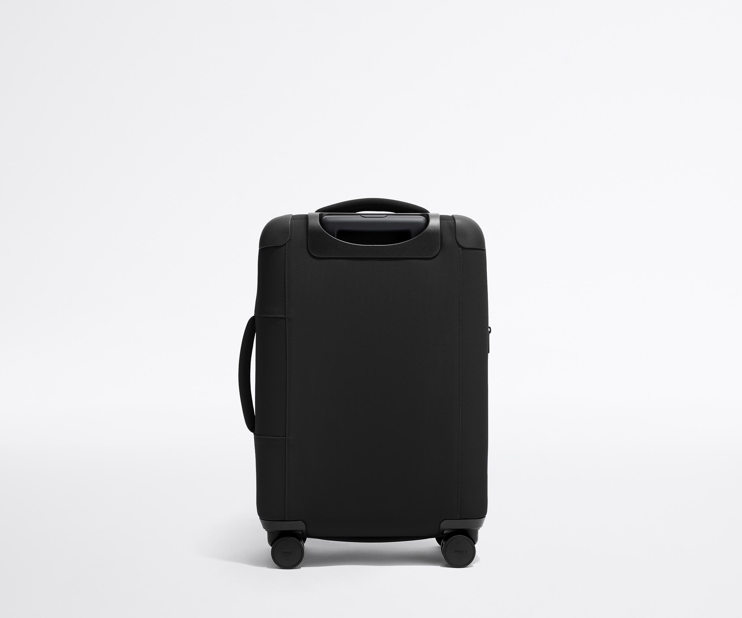 Jet Black Softside Carry On Luggage - Lightweight Expandable Suitcase for Air Travel, Business Trips & Weekend Getaways