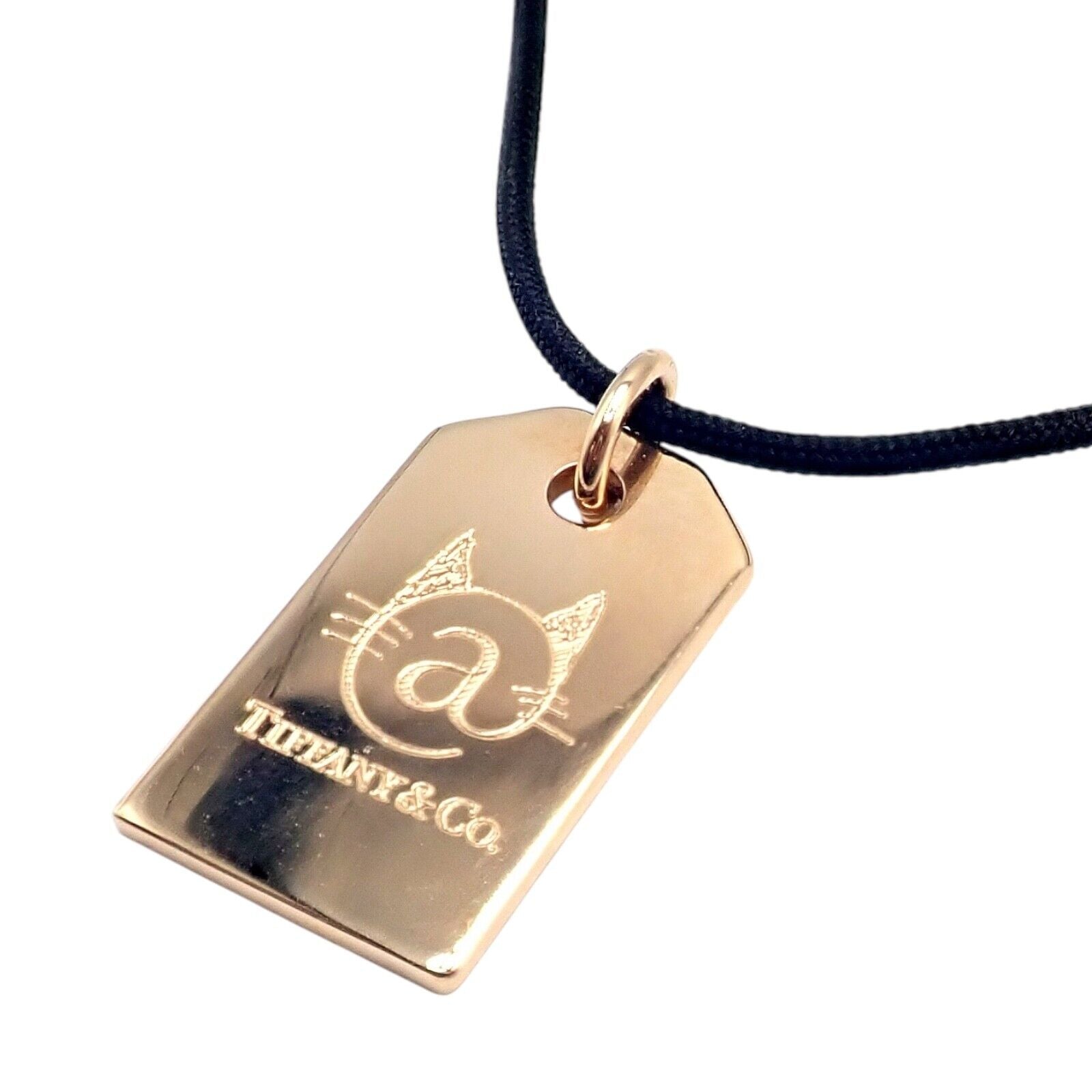 Tiffany & Co 18k Rose Gold Cat Street Tokyo Harajuku Japan Medium Necklace - Elegant Jewelry for Women, Perfect Gift for Anniversary, Birthday & Special Occasions