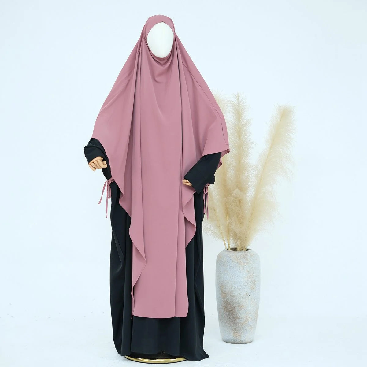Extra Long Khimar - Full Length Islamic Prayer Dress for Women - Modest Muslim Abaya for Prayer, Mosque & Special Occasions