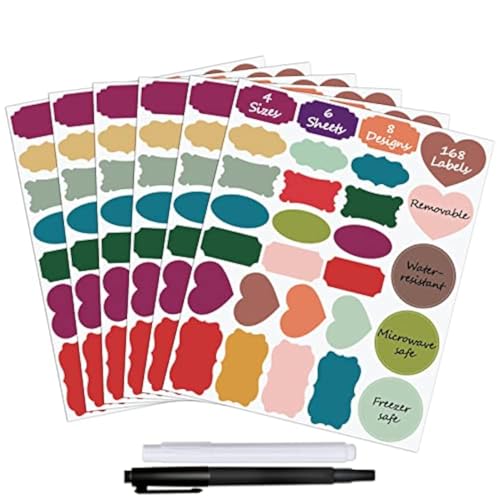 Colored Labels (168 Pcs)