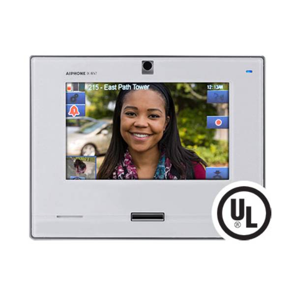 Aiphone IX MV7 W IP Video Intercom Master Station - Secure Entry System for Homes & Businesses | HD Video, Two-Way Audio, Remote Access