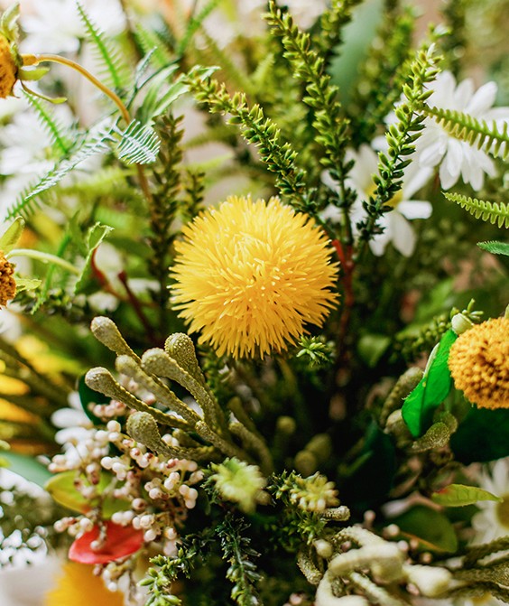 Stunning Modern Artificial Flowers for Dining Room Table - Dandelion, Wheat, Eucalyptus Arrangement | Elegant Home Decor Centerpiece for Weddings, Parties & Interior Design