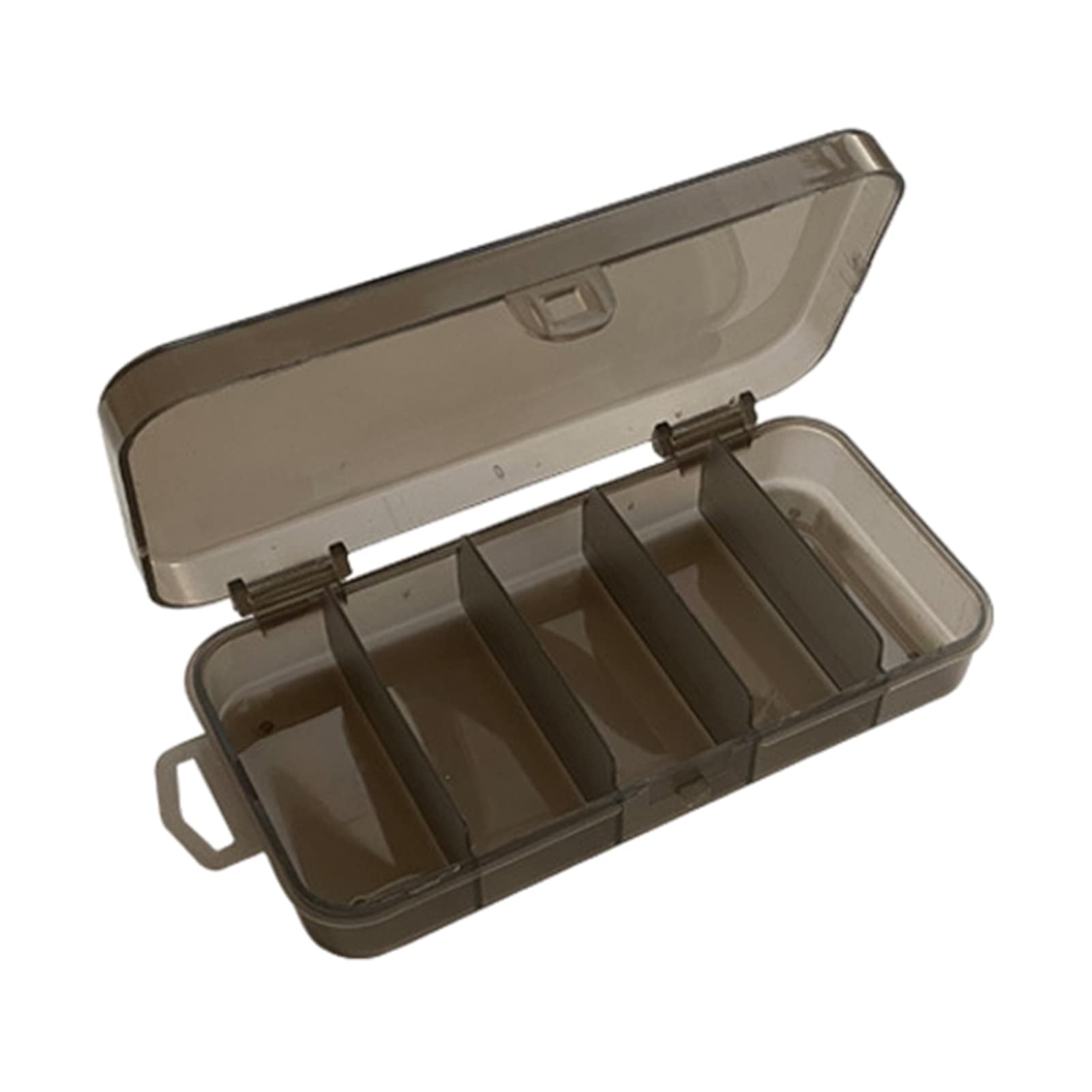 Hiborth 5 Grid PP Fishing Bait Box - Waterproof & Rustproof Tackle Storage Container for Lures, Hooks & Fishing Accessories - Perfect for Saltwater, Freshwater & Ice Fishing Trips