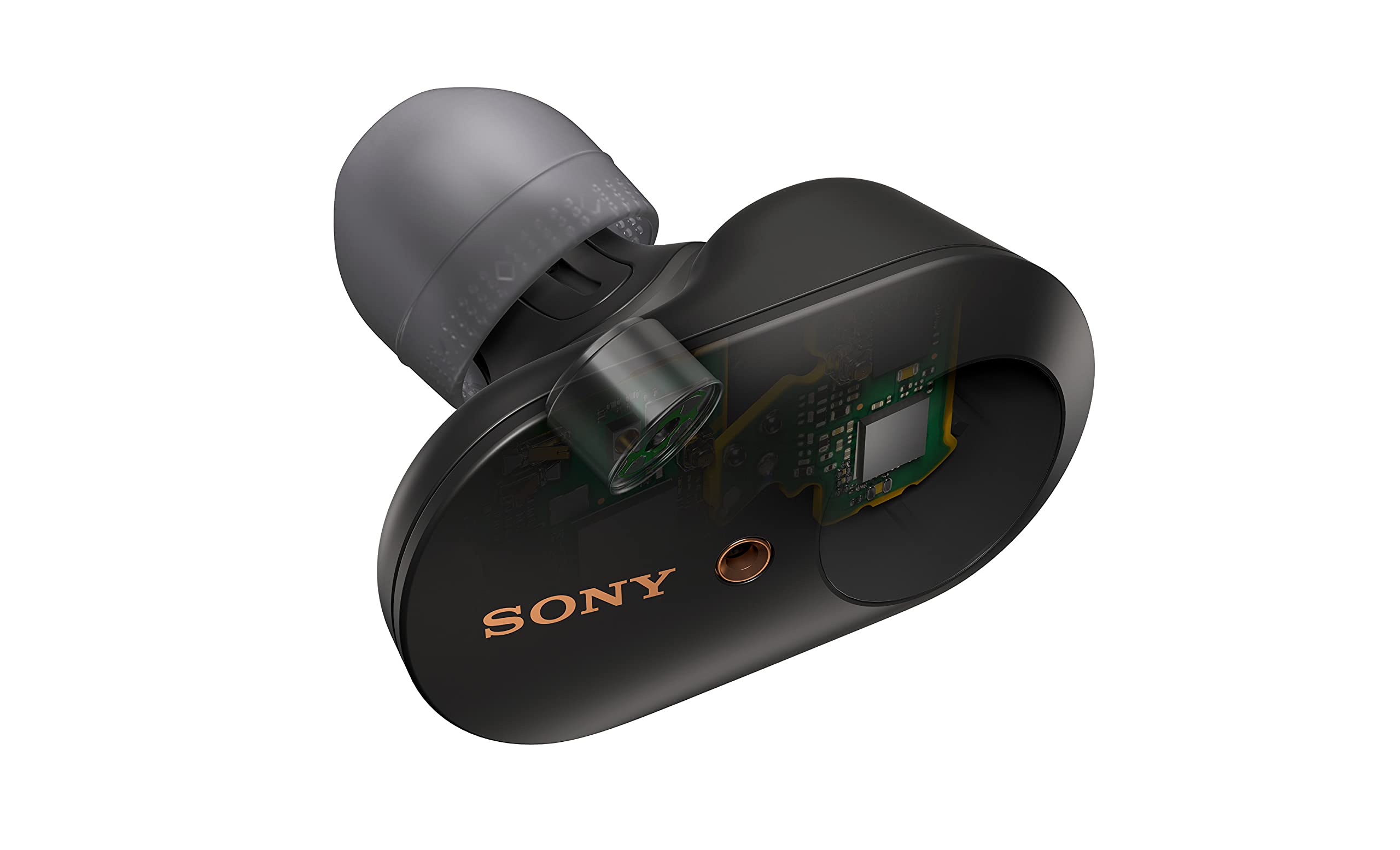 Sony WF-1000XM3 Wireless Noise Canceling Earbuds - Bluetooth 5.0, 24hr Battery, HD Sound - Premium Renewed Black Headphones for Travel, Workout & Commuting