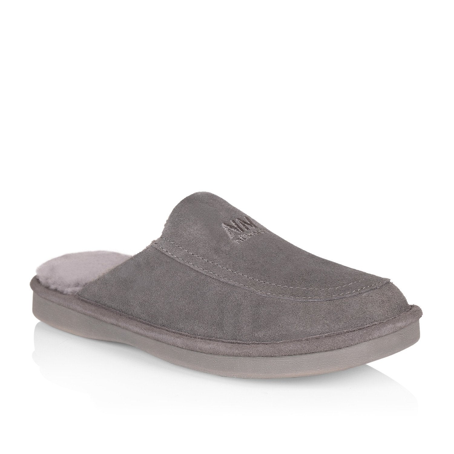 Men's Comfortable Grey Slippers for Todd - Soft Indoor House Shoes for Relaxing at Home & Lounging