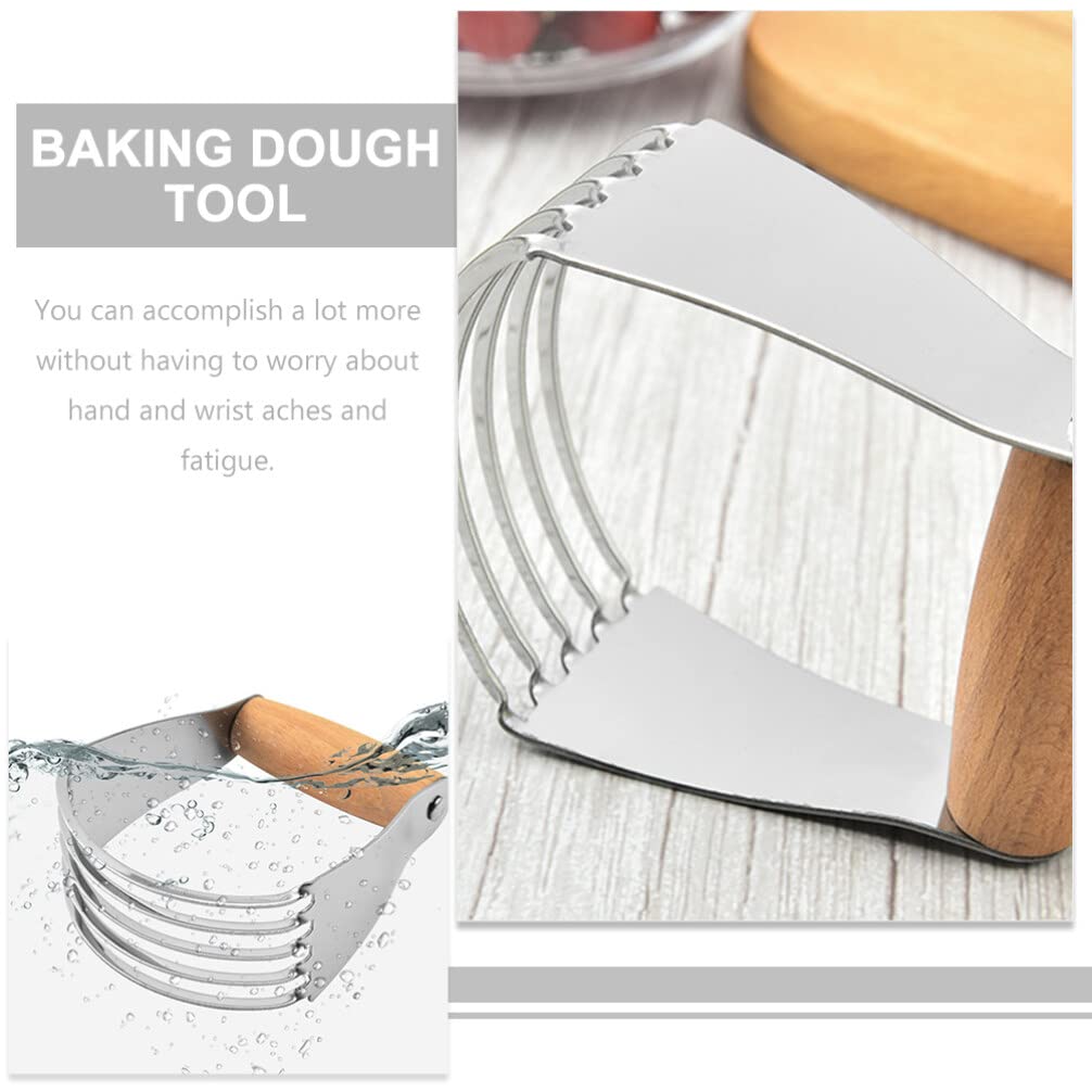 UPKOCH 2-Piece Stainless Steel Pastry Dough Scraper & Butter Cutter Set - Professional Baking Utensils for Mixing, Cutting & Kneading Dough - Perfect for Cookies, Pies, Bread & Pastry Making