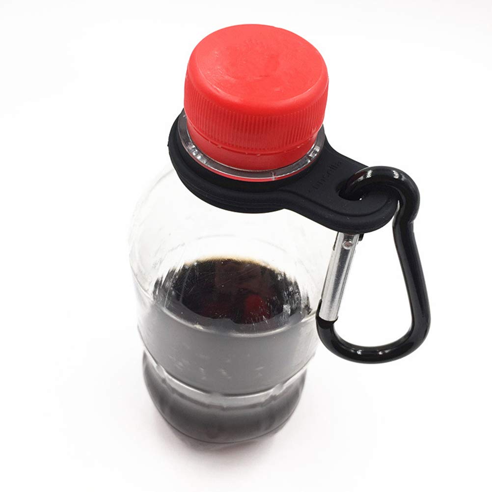 LIOOBO Silicone Water Bottle Hook - Durable Hanging Clip for Keys, Bottles & Bags | Perfect for Gym, Hiking & Travel Accessories