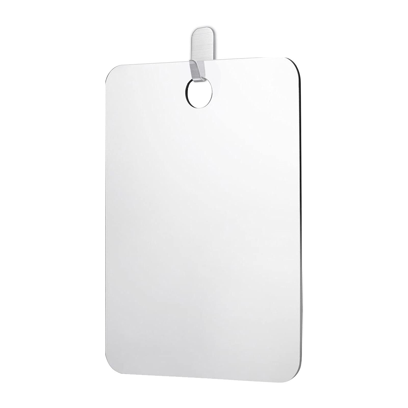 Fog-Free Travel Mirror 7.5x11 Inch - Small Shower Mirror with Anti-Fog Technology, Portable Wall Mount Bathroom Mirror for Shaving & Makeup - Shatterproof Design - Perfect for Travel, Gym & Home Use