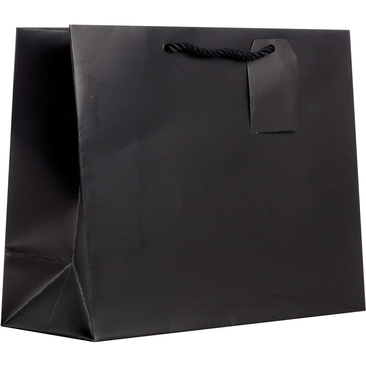 JILLSON & ROBERTS Solid Color Matte Large Gift Bags Set - 6 Pack Primary Colors for Birthday, Christmas, Party & Wedding Gift Wrapping