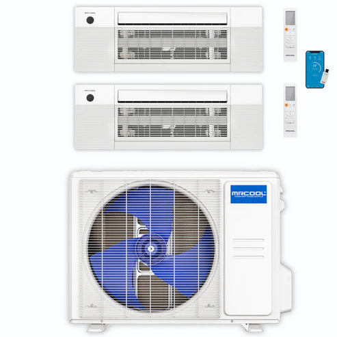 MRCOOL DIY Mini Split 27,000 BTU 2 Zone Ductless Air Conditioner and Heat Pump - Energy Efficient HVAC System for Home & Office Cooling and Heating | Perfect for Bedrooms, Living Rooms, and Small Businesses