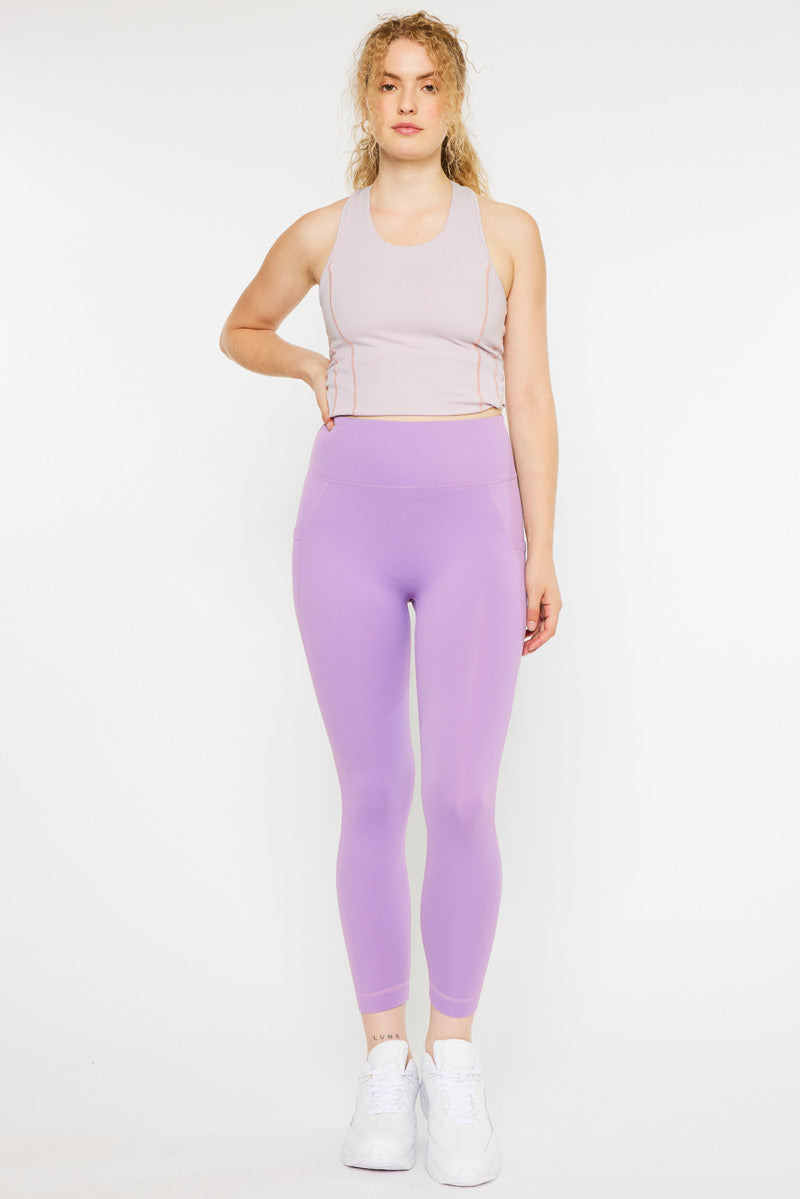 Best Demi High Rise Active Leggings for Women - Yoga, Running & Workout - Comfortable & Breathable Workout Pants for Gym & Everyday Wear