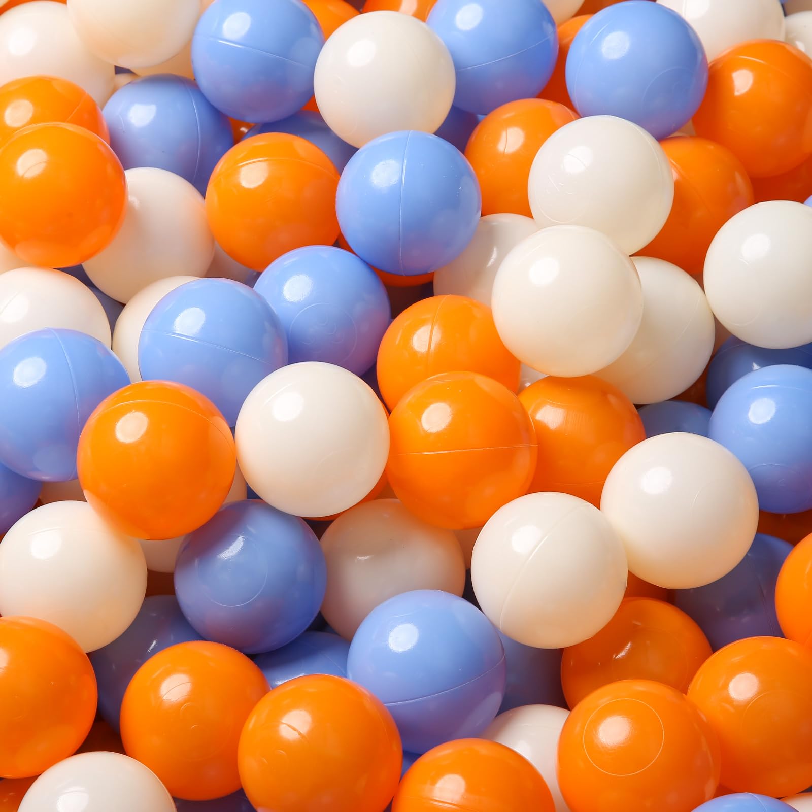 TRENDPLAY 100-Pack Plastic Ball Pit Balls - Hollow, Non-Toxic & Safe for Kids - Perfect for Toddler Play Pools, Birthday Parties & Festival Decorations - Indoor & Outdoor Fun for Children's Playtime