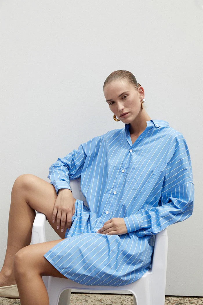 Stylish Blue Aster Dress for Women - Perfect for Casual Outings, Parties & Special Occasions