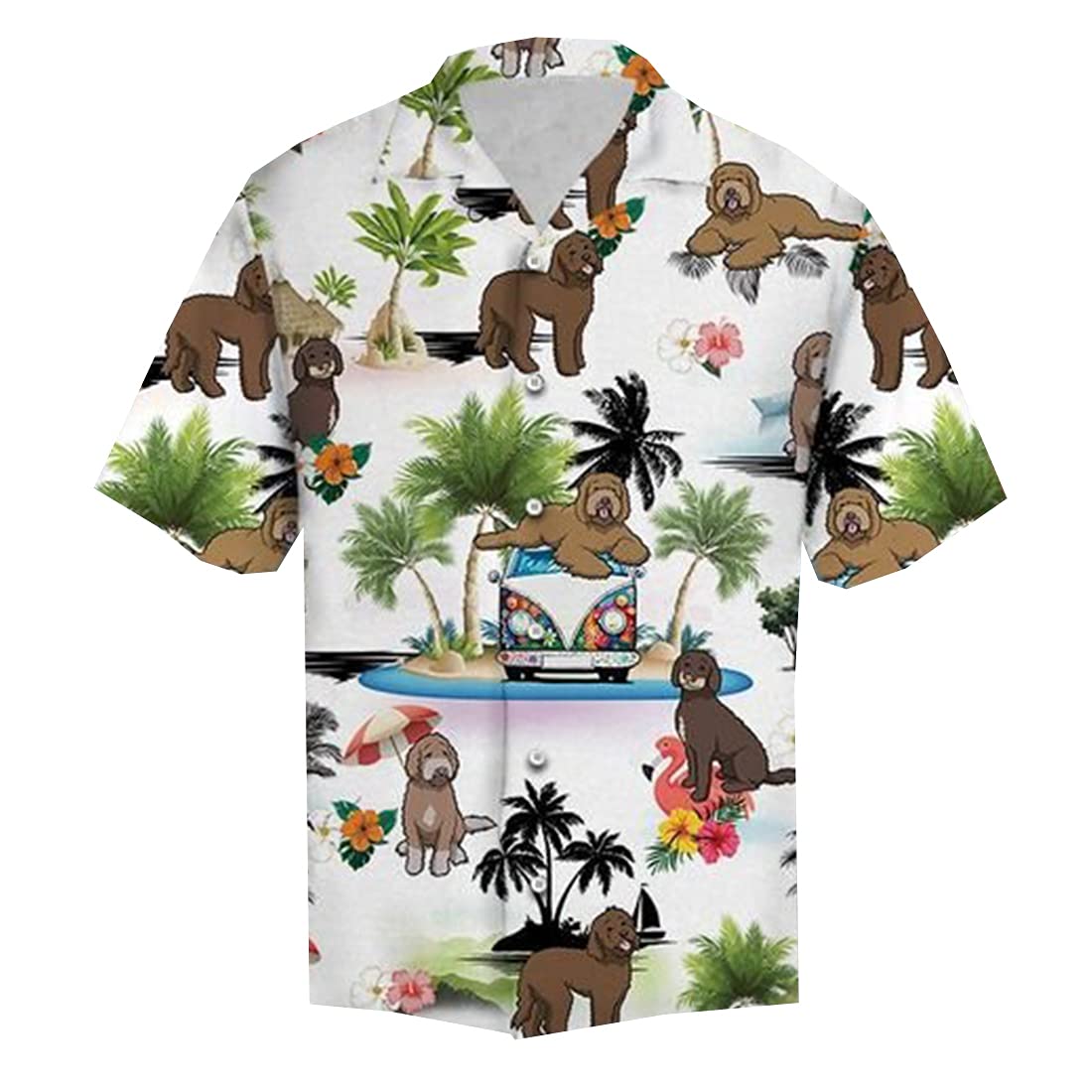 Stylish Summer Hawaiian Shirts for Men & Women - Breathable Short Sleeve Vacation Shirts with Button Down Design - Perfect for Beach Parties, Luaus & Tropical Getaways (Set of 17 Colors)