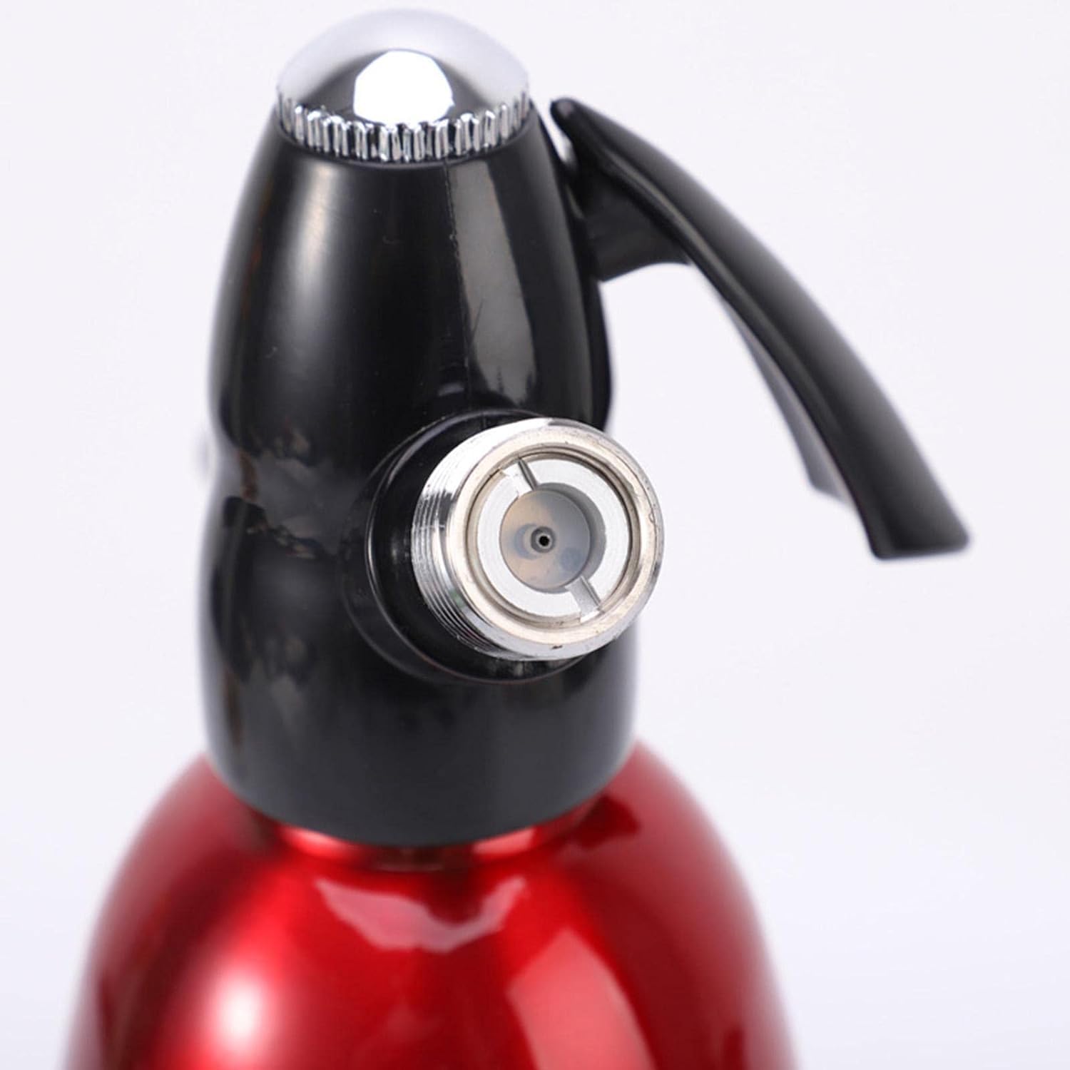 Sparkling Water Maker Machine - Home Soda Maker for Carbonated Drinks, Countertop Carbonation System with CO2 Cylinder, Perfect for Home, Office & Bar Use (Red) - Create Refreshing Sparkling Water & Fizzy Cocktails