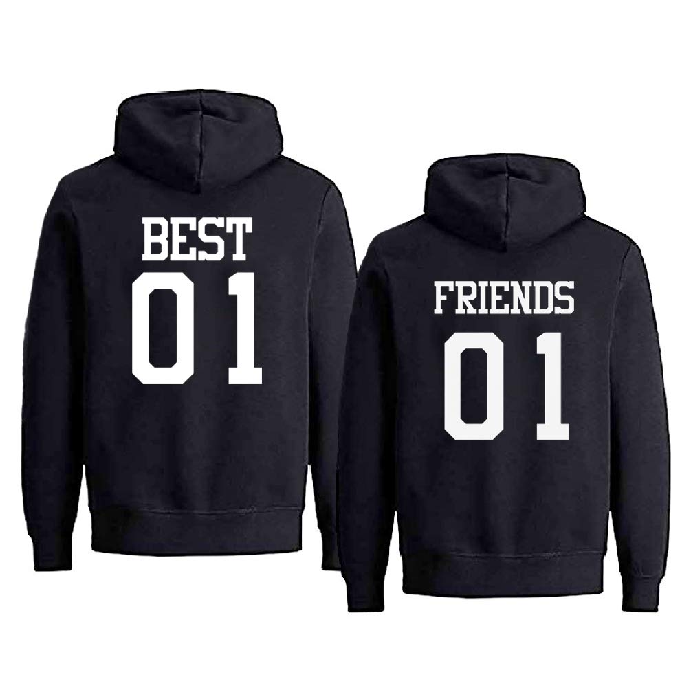 Best Friends Hoodie for Girls - Cute BFF Hoodie for Besties, Matching Best Friend Forever Sweatshirt (1 Piece) - Perfect for Sleepovers, Gifts & Casual Outfits