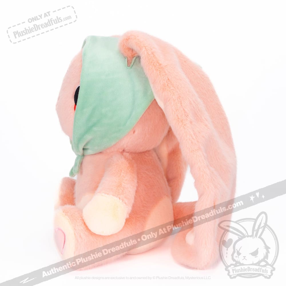 Plushie Dreadfuls Peach Rabbit Stuffed Animal Toy - Soft Cute Bunny Plush for Kids, Gift & Home Decor
