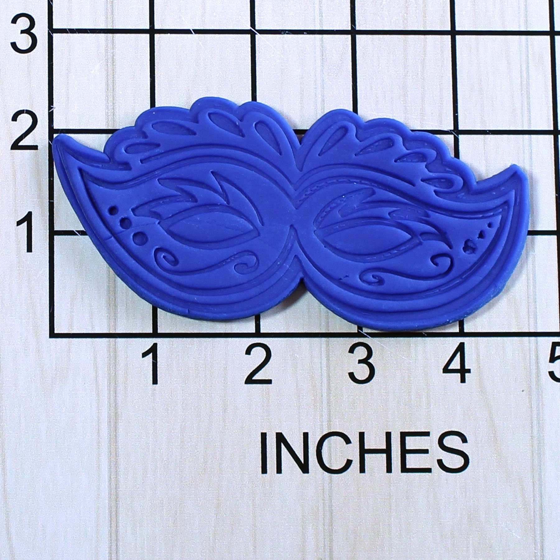 Mardi Gras Mask Fondant Cookie Cutter and Stamp Set #1641 - Perfect for Mardi Gras Party Decorations, Themed Cookies, and DIY Baking Projects