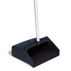 Durable Lobby Dust Pan with Straight Handle - Heavy Duty Commercial Floor Sweeper for Hotels, Offices, and Homes