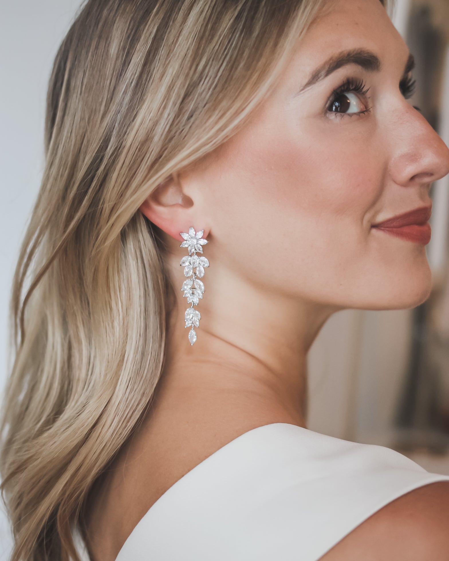 Charming Chantal CZ Stud Earrings - Sparkling Cubic Zirconia Jewelry for Women, Perfect for Parties, Weddings & Everyday Elegance